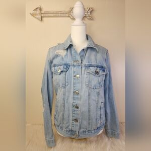Forever 21 Blue Jean Jacket Classic Trucker Style
